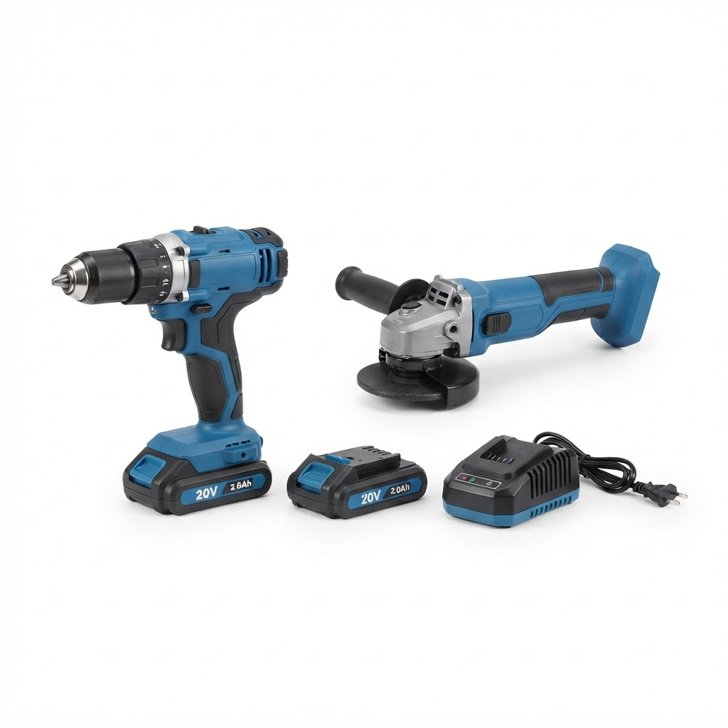 Kit Inalámbrico Bosch GSB 185-LI + GWS 180-LI 18V — 2 Baterías y Cargador