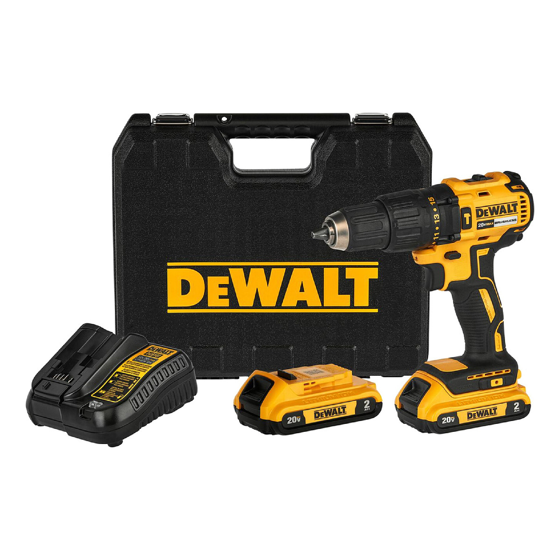Taladro Atornillador Inalámbrico DeWalt 20V DCD771C2 — 2 Baterías, Cargador y Mochila