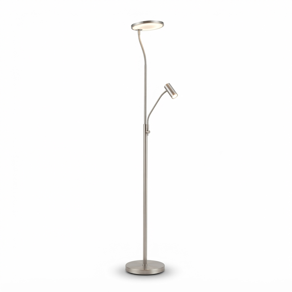 Lámpara de pie LED Burkina satin
