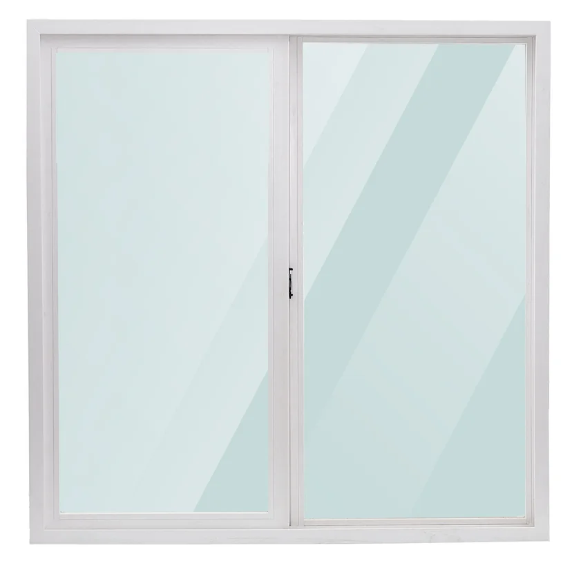 Ventana corrediza PVC vidrio simple 150 x 150 x 9 cm 1 hoja