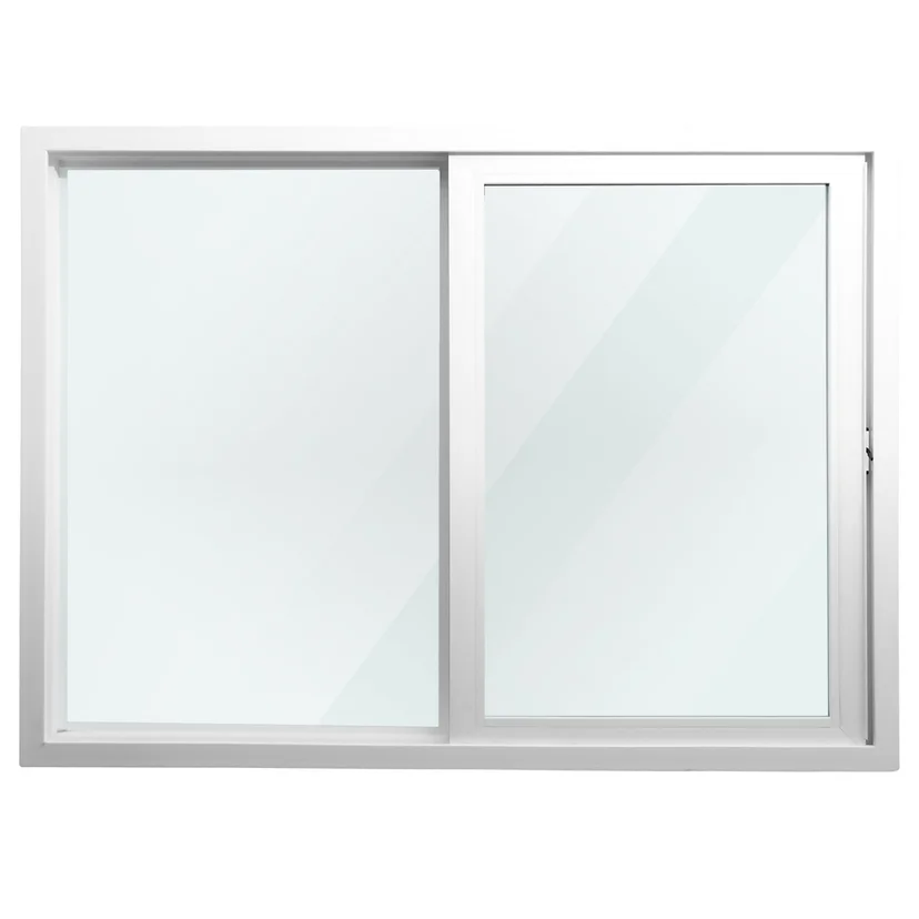 Ventana corrediza PVC vidrio doble 150 x 110 x 9 cm 1 hoja