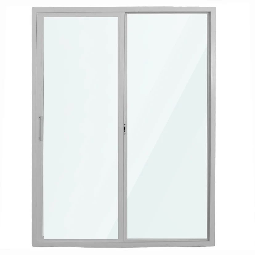 Ventanal corrediza PVC vidrio doble 150 x 200 x 9 cm 1 hoja
