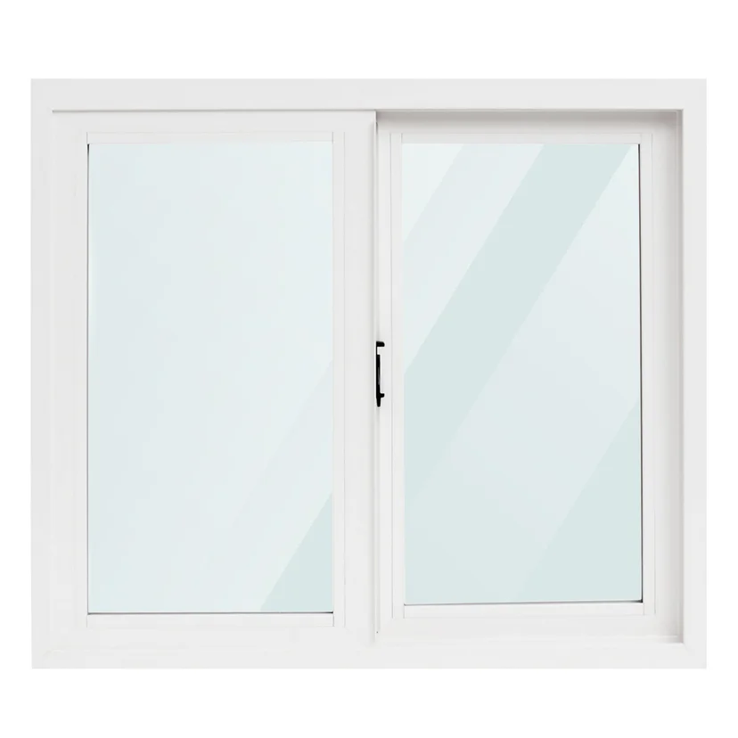 Ventanal corrediza PVC vidrio doble 180 x 200 x 9 cm 2 hojas