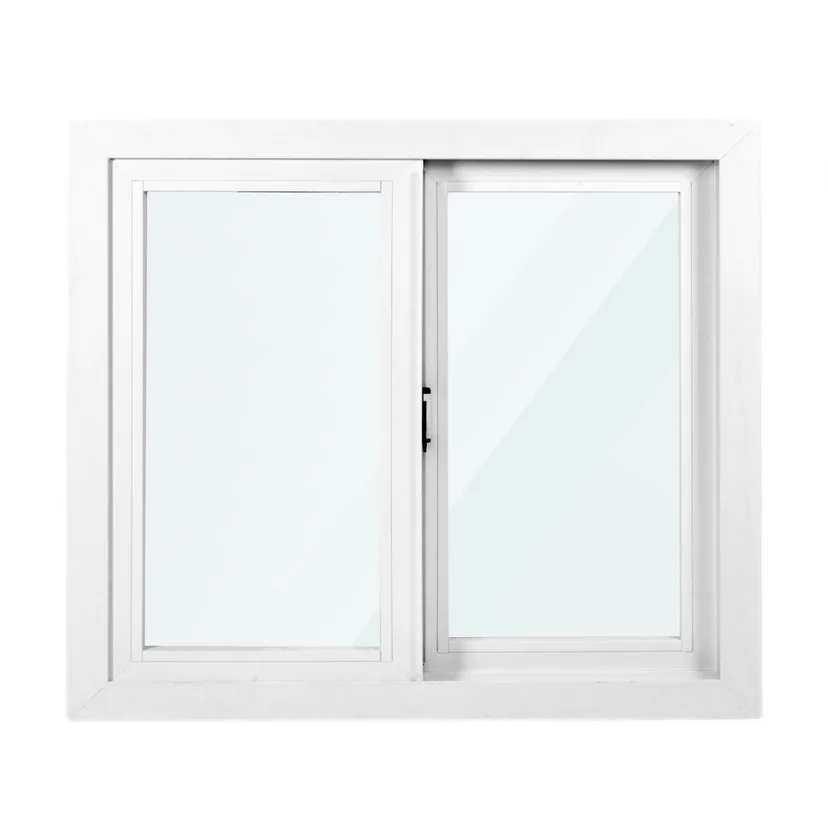 Ventana corrediza PVC vidrio simple 150 x 110 x 9 cm 2 hojas