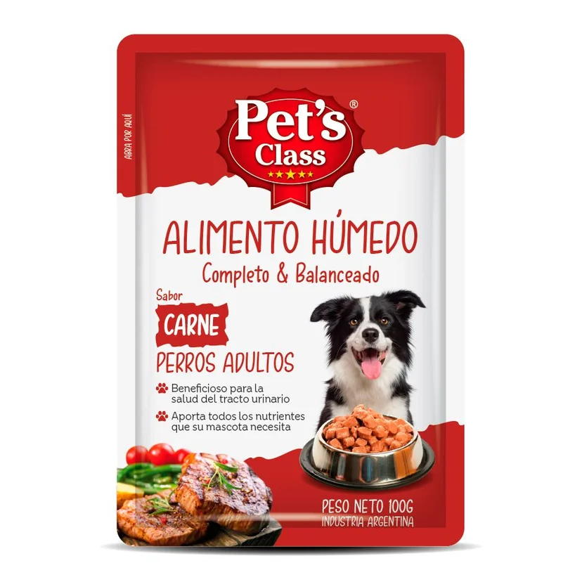 Pouch para perro sabor carne 100 g