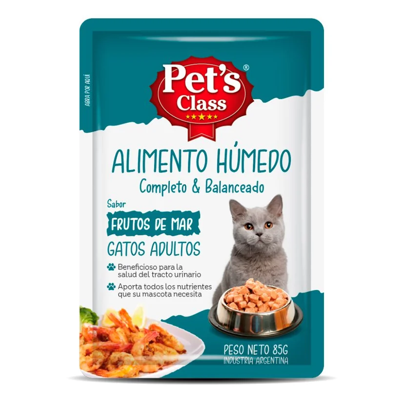 Pouch para gato sabor fruto de mar 85 g