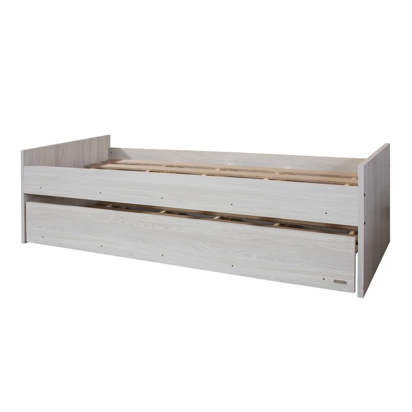 Cama diván 957 1 plaza gris andino