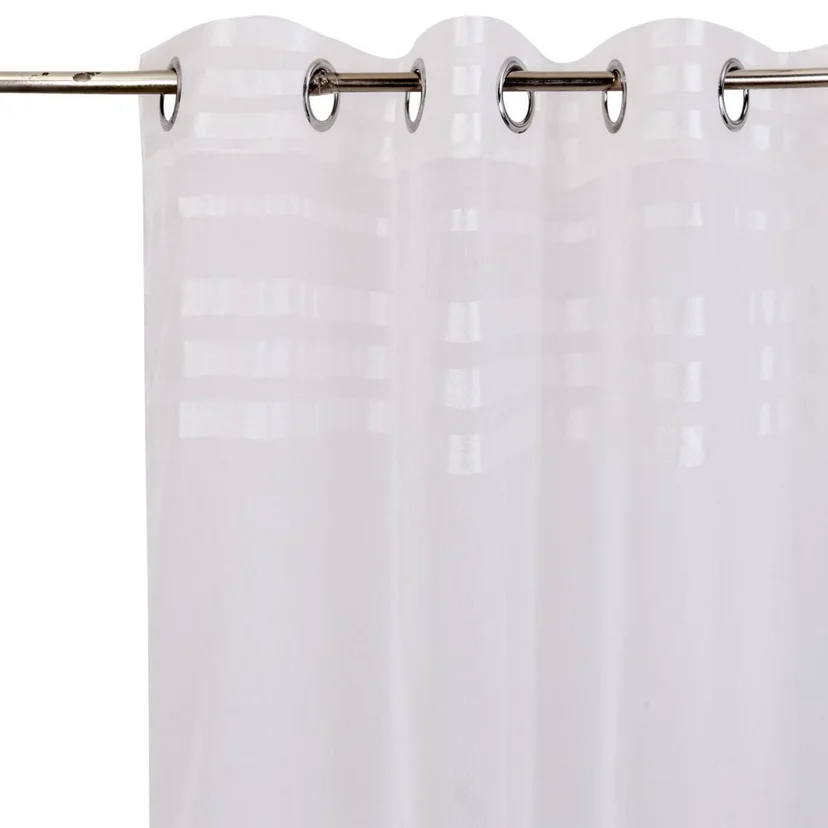 Cortina de tela Velo Líneas horizontal 140 x 220 cm blanco