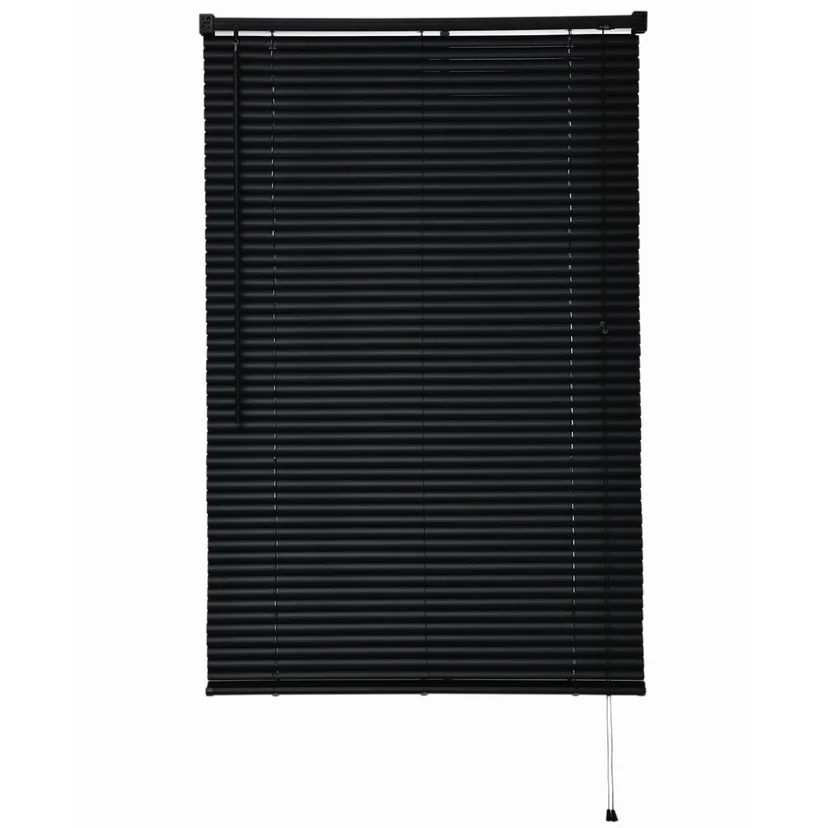 Persiana de PVC 140 x 165 cm negra