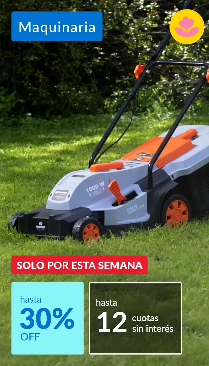 Maquinaria hasta 30% off