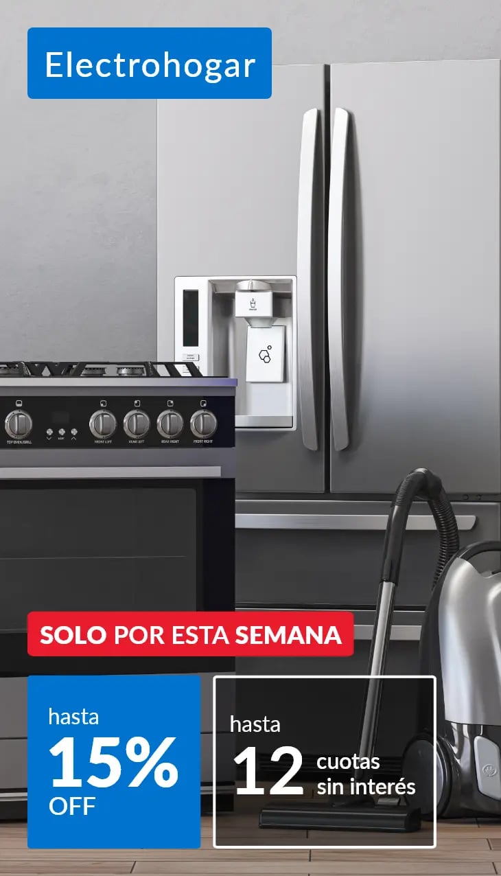 Electrohogar hasta 15% off