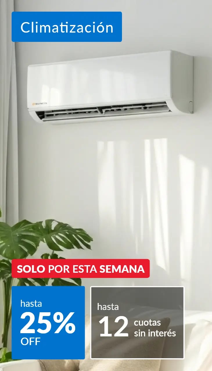 Climatización hasta 25% off